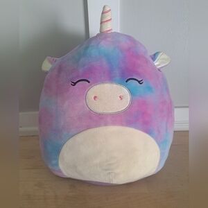 Retired Squishmallows Aurora the Unicorn – 16” Plush – Tie-Dye Pastel